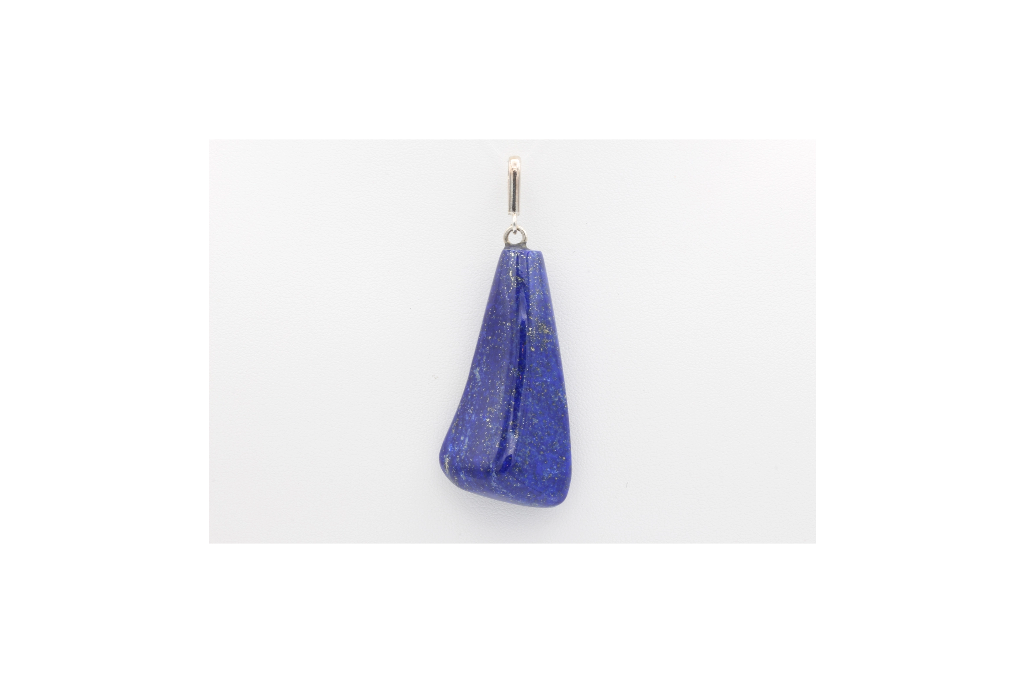 Pendentif contemporain en argent 925 serti de lapis lazuli - - 1