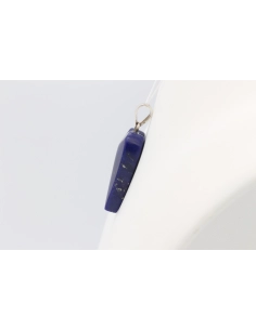 Pendentif contemporain en argent 925 serti de lapis lazuli-The Vintage Workshop