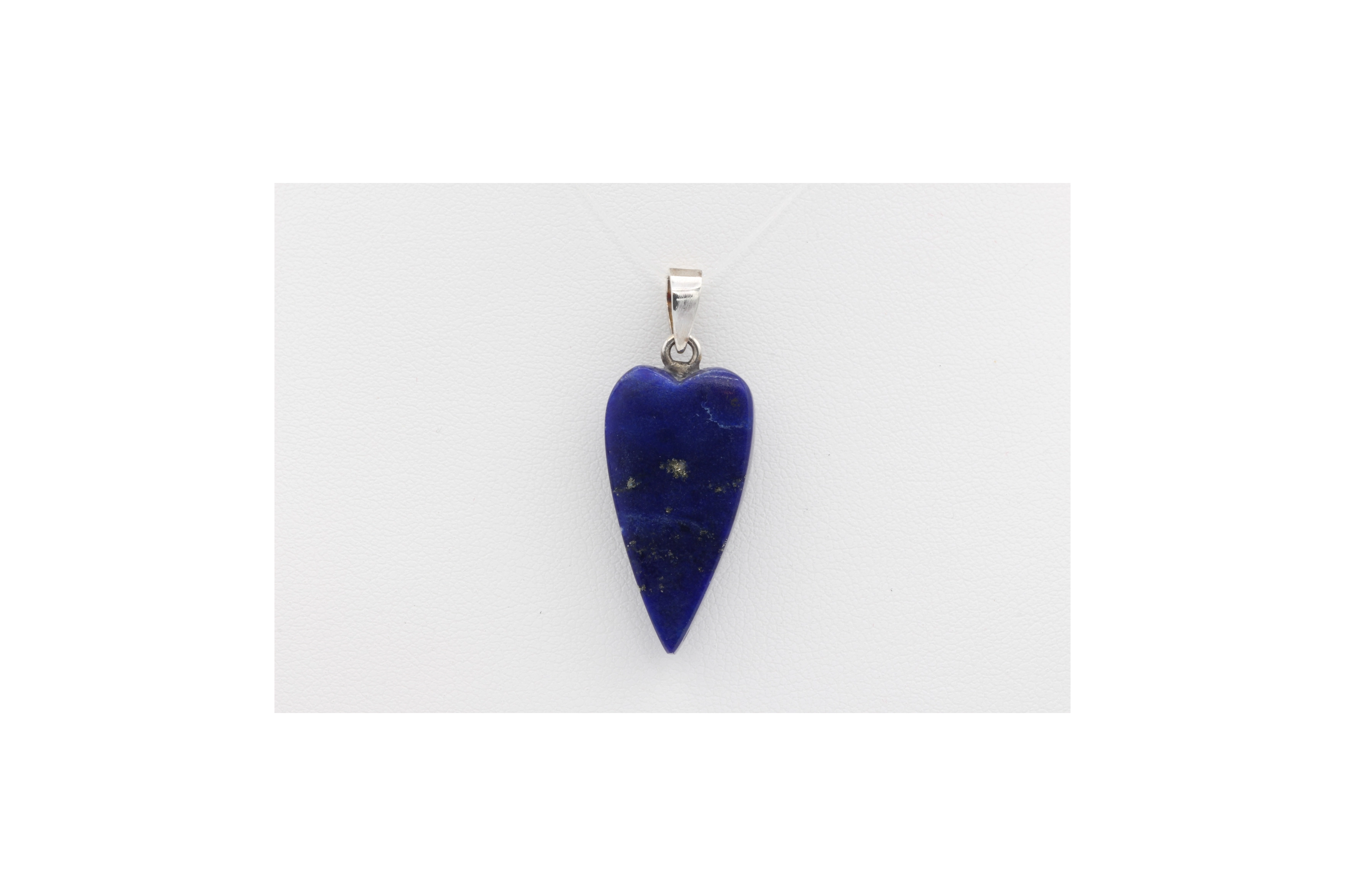 Pendentif contemporain en argent 925 serti de lapis lazuli-The Vintage Workshop