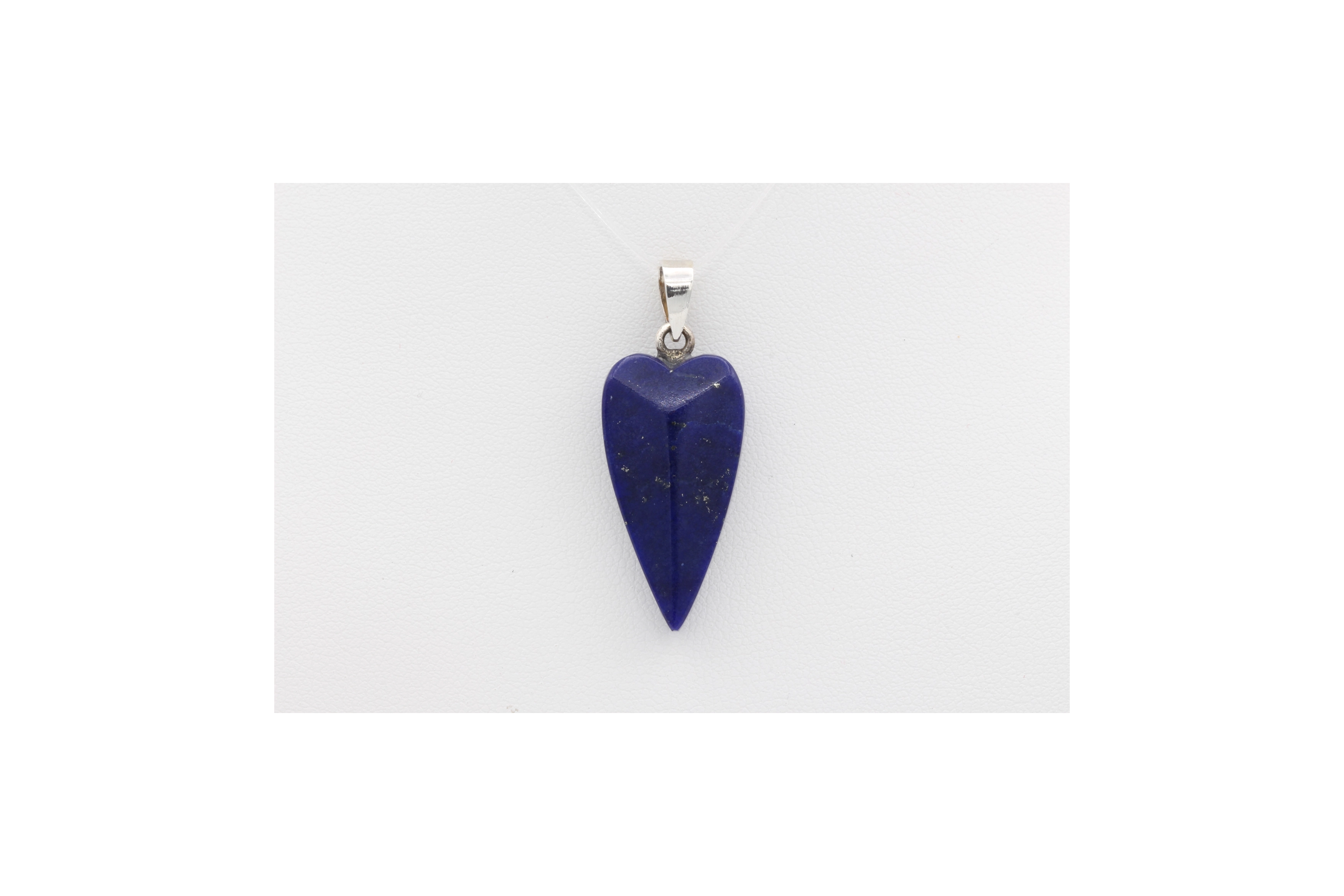 Pendentif contemporain en argent 925 serti de lapis lazuli - - 1