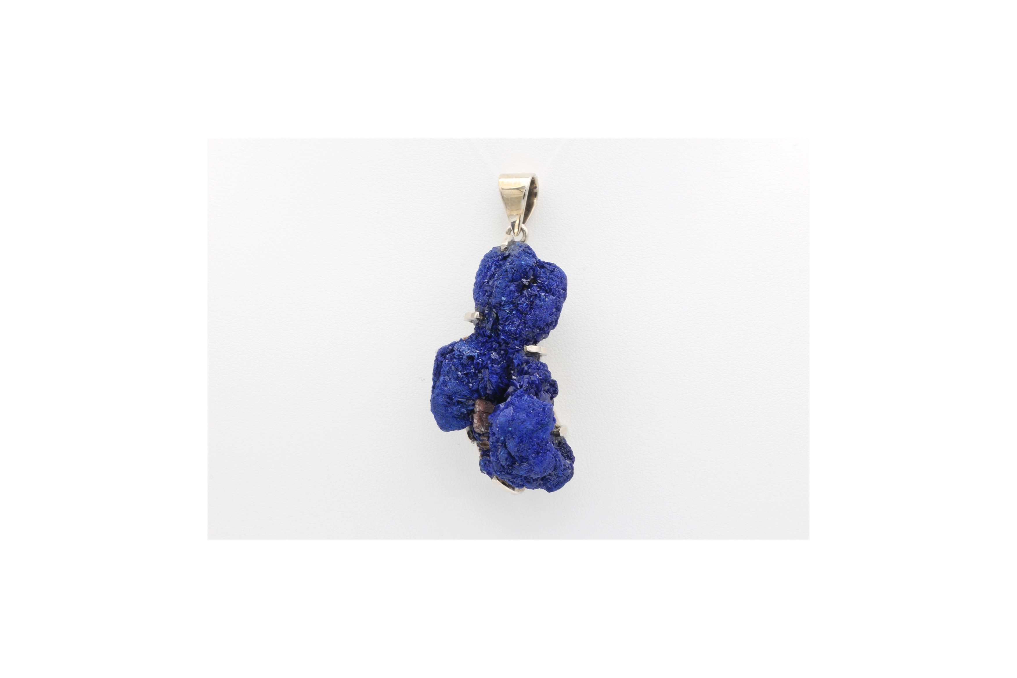 Pendentif contemporain en argent 925 serti d'azurite - - 1
