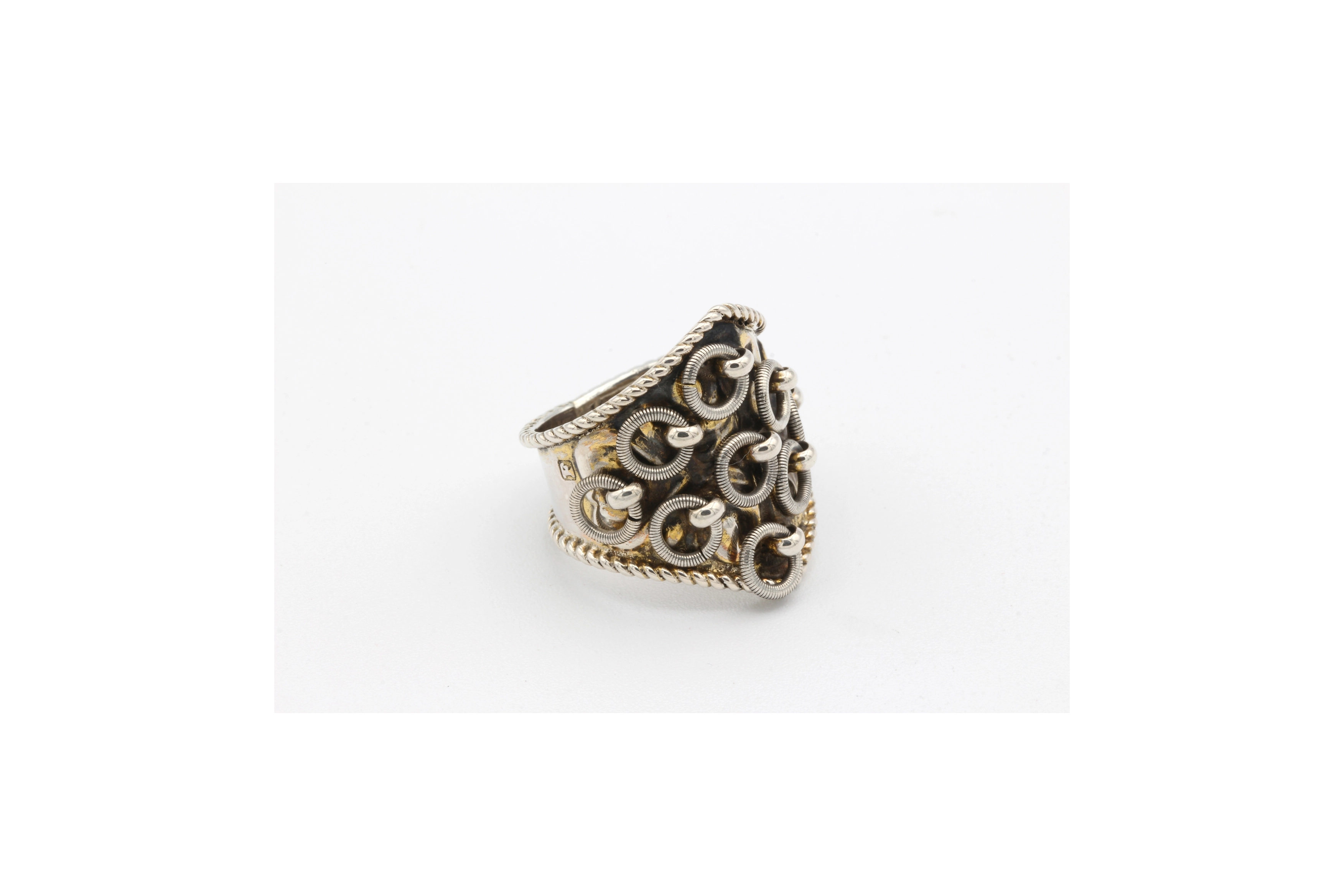 Bague anglaise contemporaine en argent 925-The Vintage Workshop