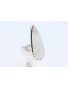 Bague contemporaine en argent 925 sertie d'une labradorite - 6