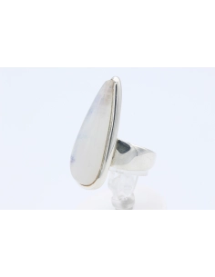 Bague contemporaine en argent 925 sertie d'une labradorite - 2